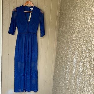 Southern Fried Chics lace maxi dress